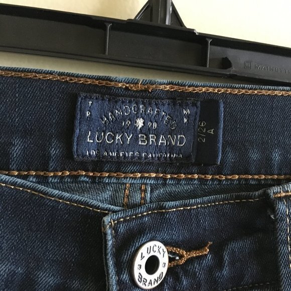 Lucky Brand Mid Rise Skinny Jeans Size 2 26 - Picture 3 of 6